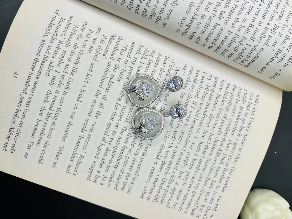 Vintage White Earrings