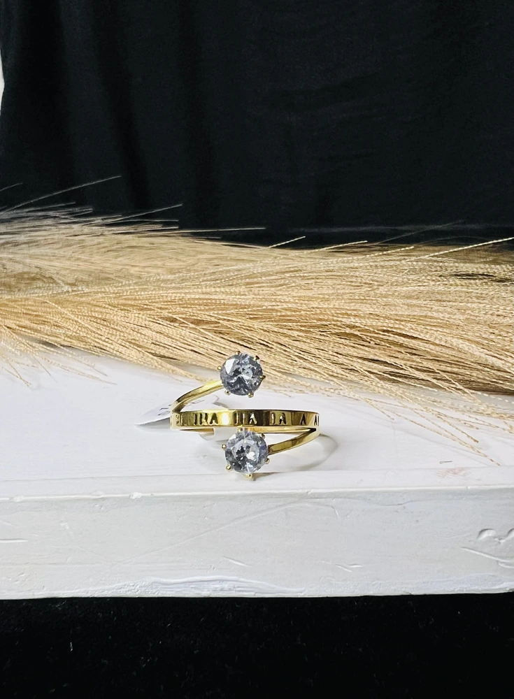 Roman Two Stone Ring