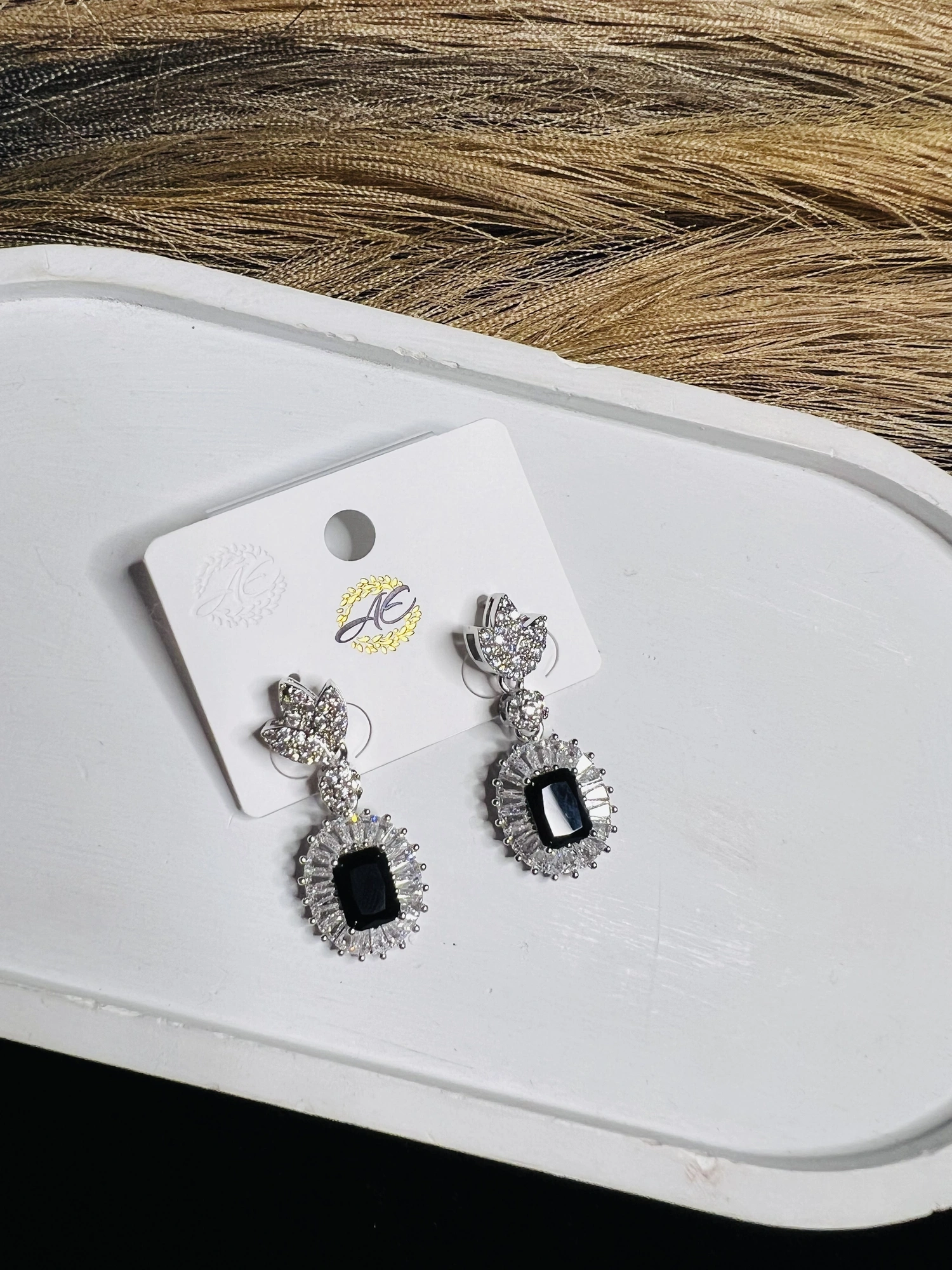 American Diamond Earrings, photo 2 of 3