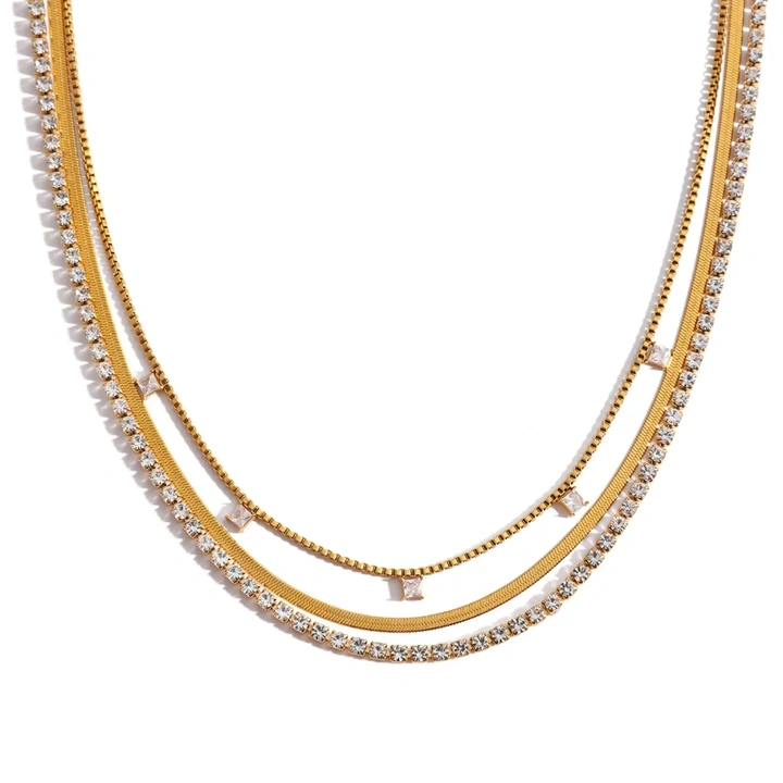 Celeste Triple Layer Necklace , photo 2 of 2