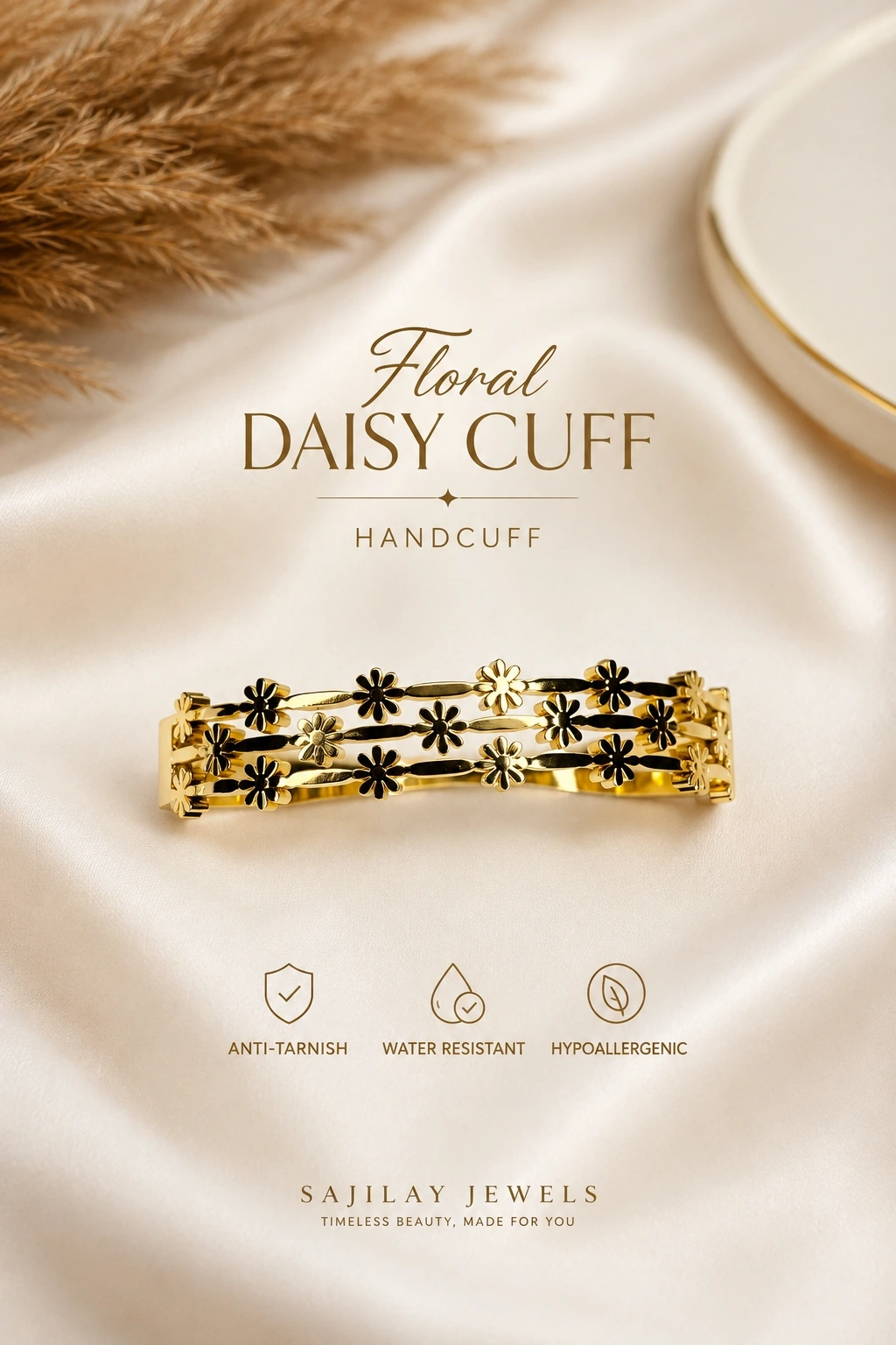 Floral Daisy Cuff