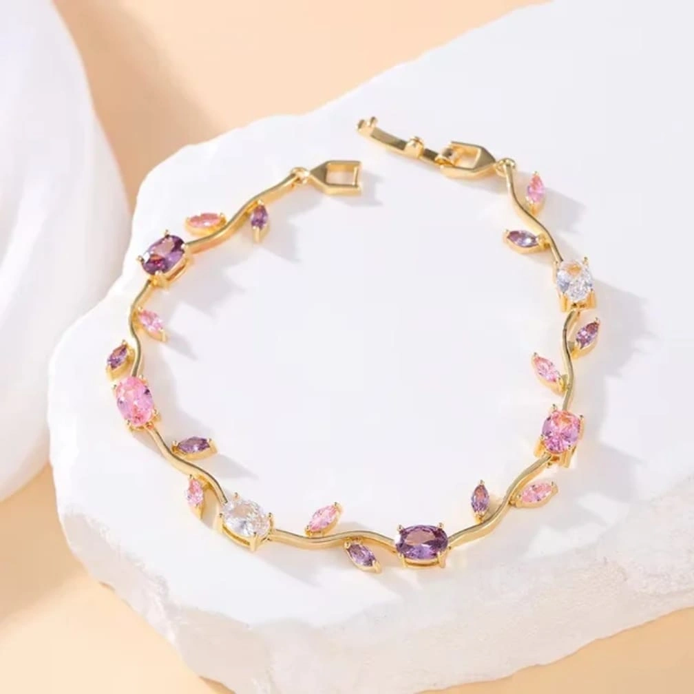 Lilac tulip bracelet